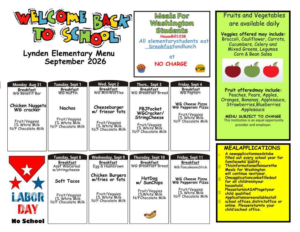 Lunch Menu