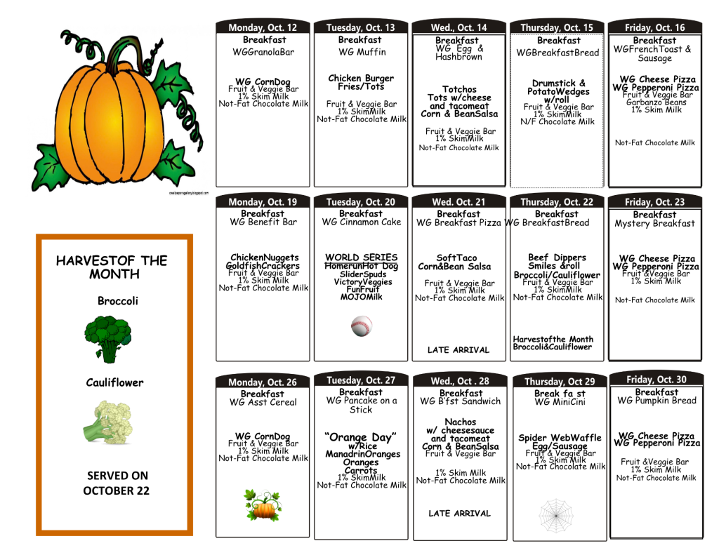 lunch menu