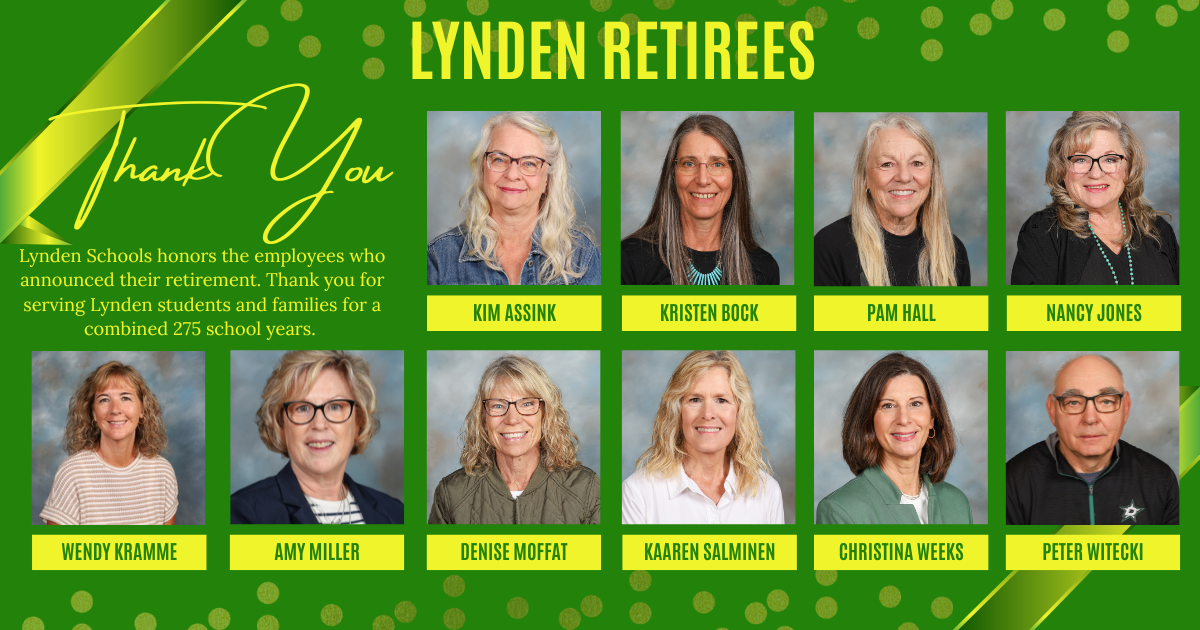 Thankful for Lynden Schools Retirees 