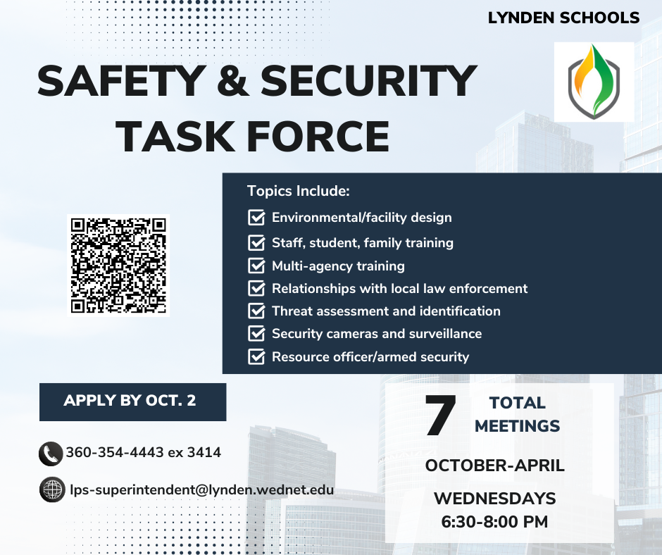 Join the Lynden Schools Safety & Security Task Force