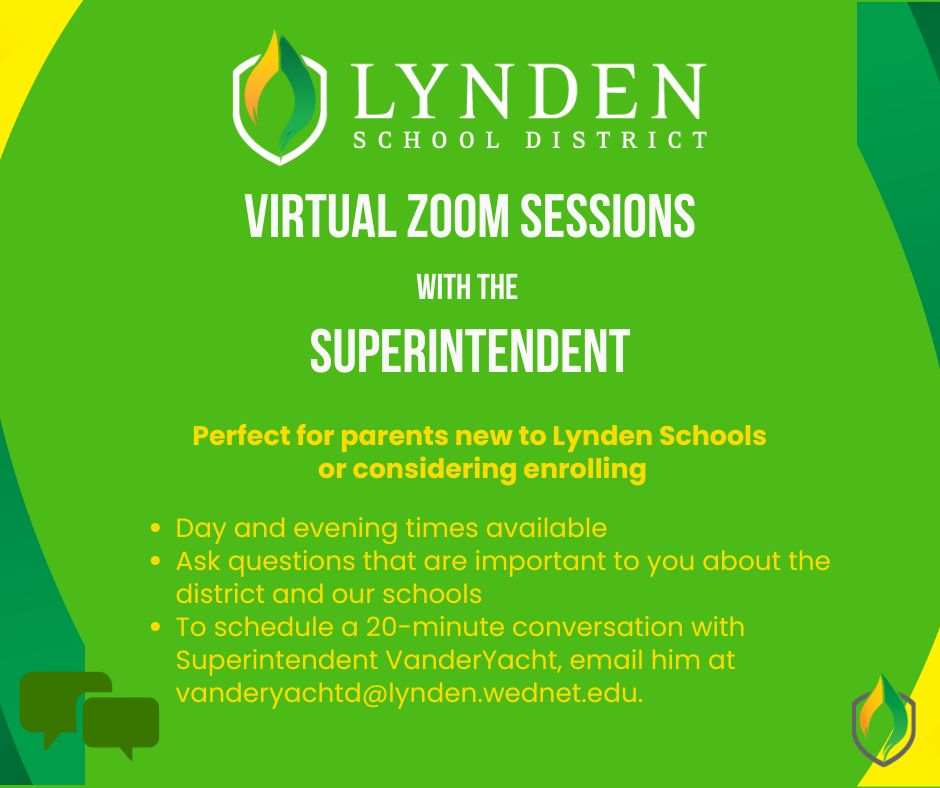 Zoom Sessions with the Superintendent