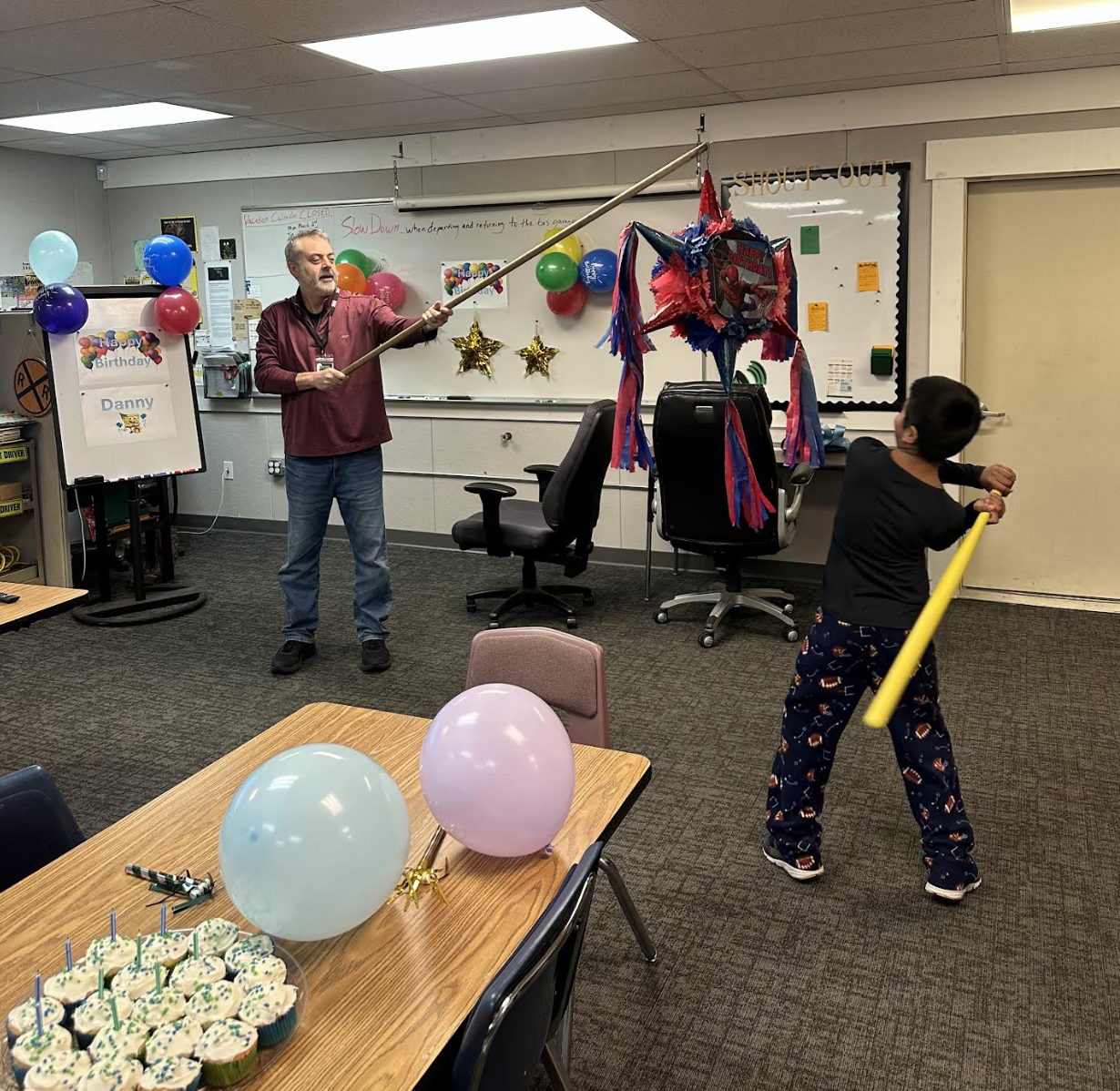 Bus Garage Throws Surprise Birthday Party for Student